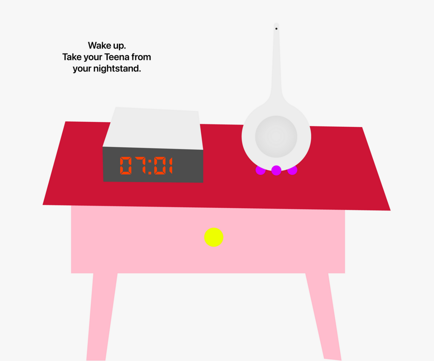 Meet onder de tong met Teena menstruatie tracker